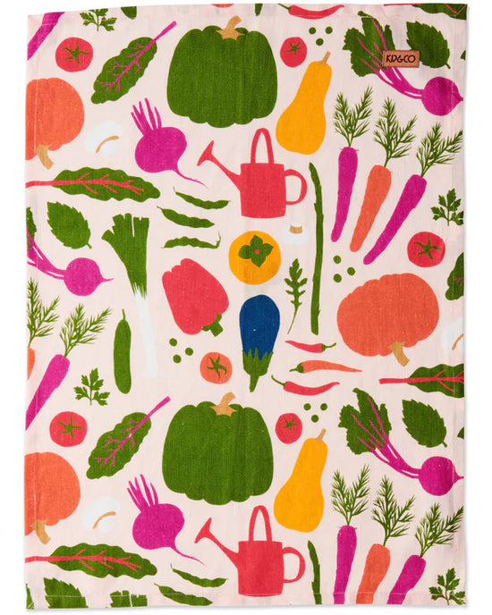 Stephanie's Harvest Linen Tea Towel