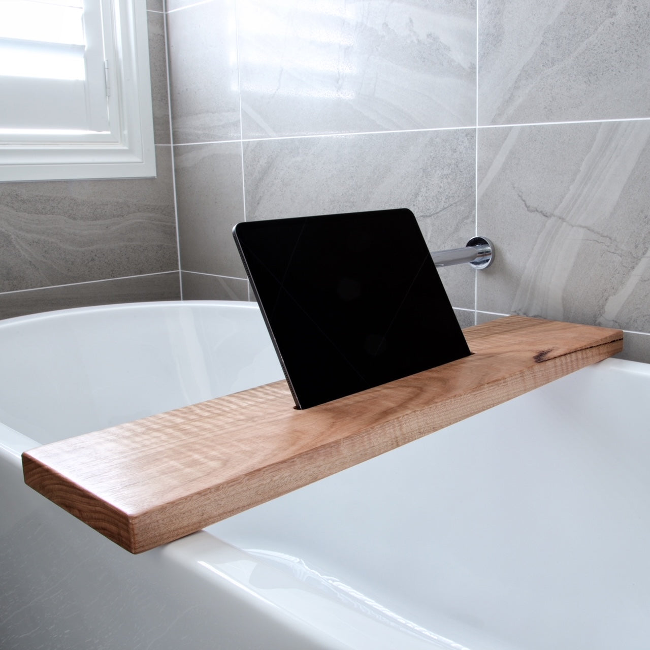 Jemmervale Design -Bath Caddy with Wine IPAD holder